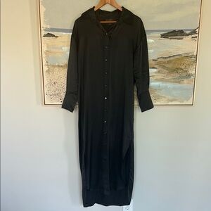 Banana Republic Black Silk Dress
